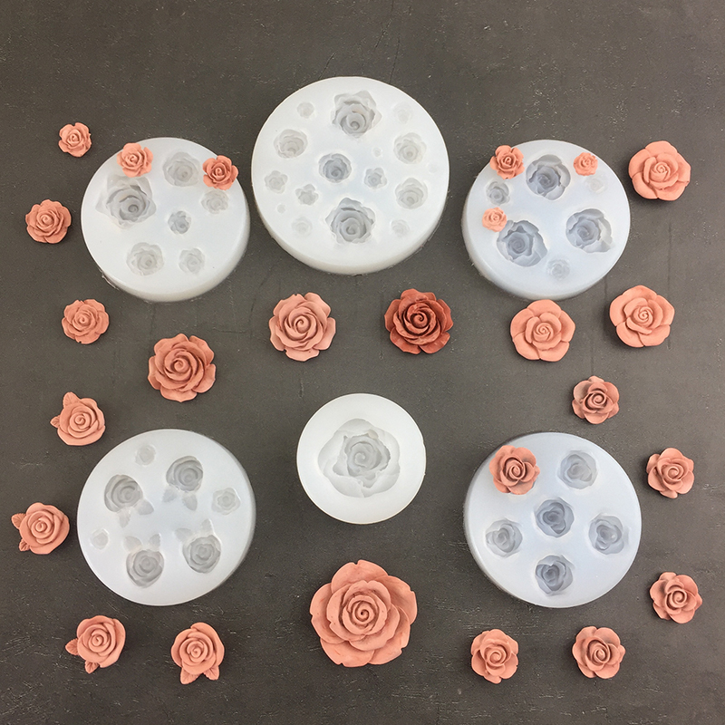 Soap Making Equipment - 3D Rose Flower Shape Leaf Silicone
