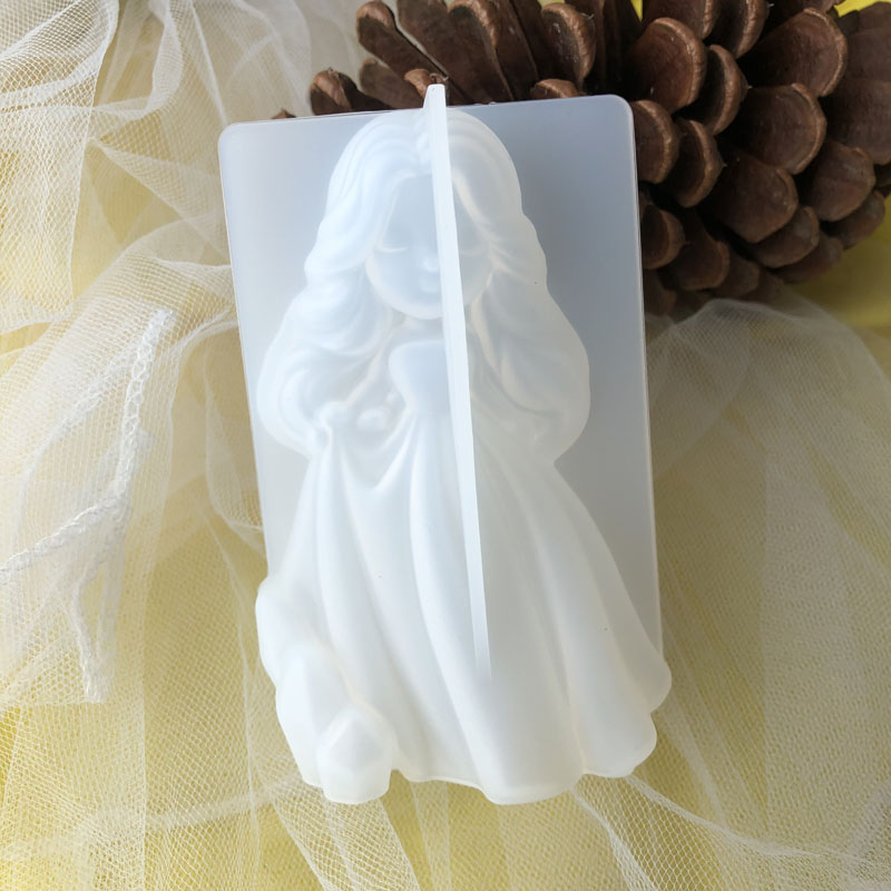 Soap Making Ideas - 3D Cute Princess Silicone Candle Mould