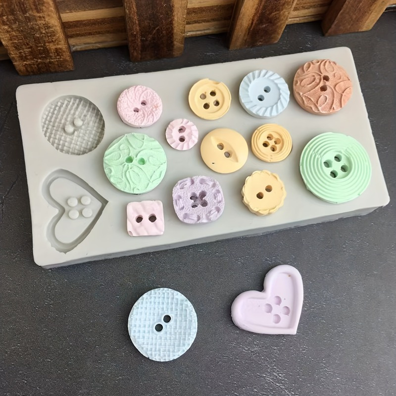 Soap Making Equipment - Buttons Shape Silicone Mold Silicone Mold