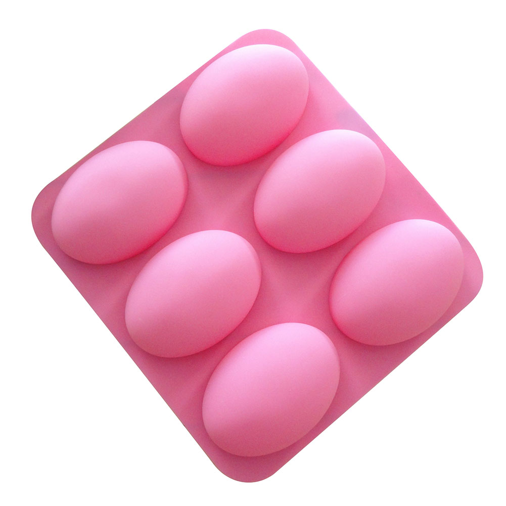 Soap Making Things - 6 Cavities Multifunctional Oval Silicone Soap