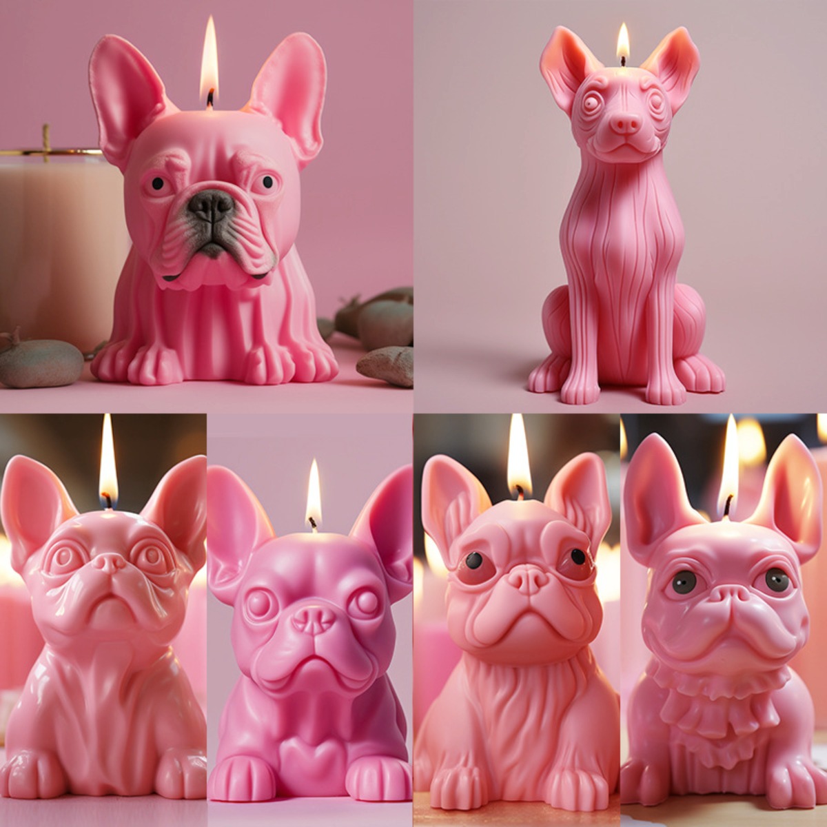 Soap Making Things - Pekingese Puppy Pug Animal Candle Silicone