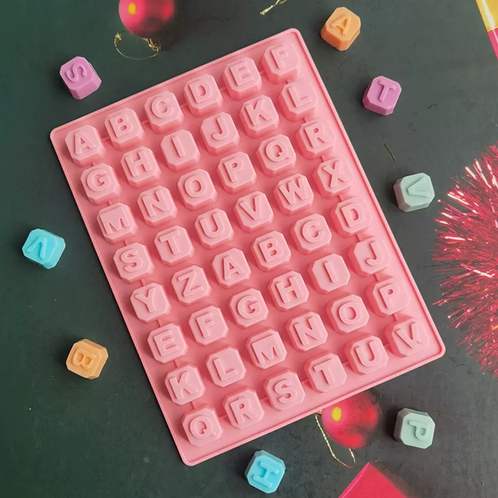 Soap Making Equipment - 48 Letter Enghish Alphabet letter Silicone