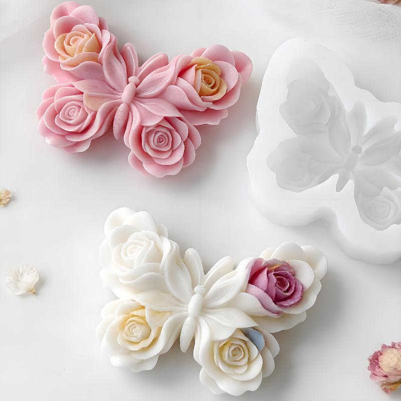 Soap Making Ideas - DIY Rose Butterfly Form Silicone Mold