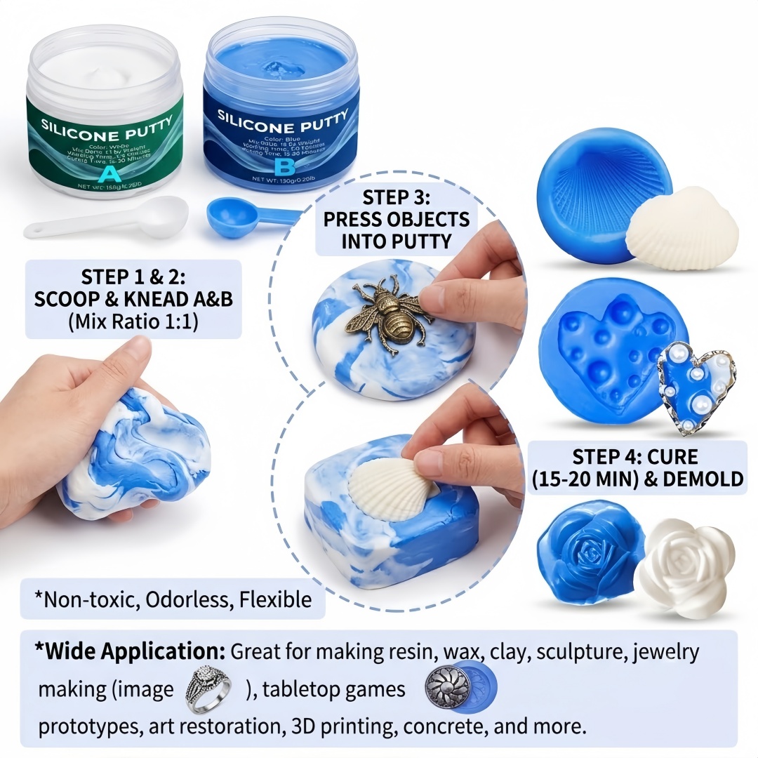 Silicone Putty Mold Making Sup - огляд і ціна Soap Making Ideas