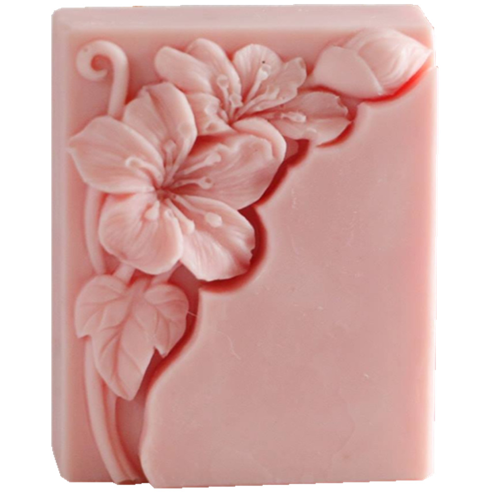 Pretty Floral Soap Mold Rectan - огляд і ціна Soap Making Process