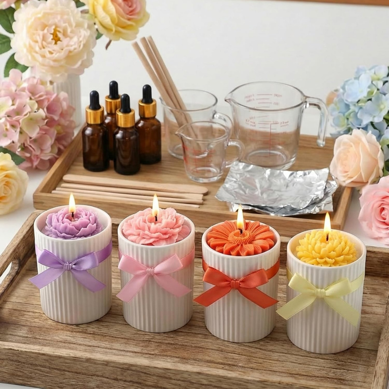 6 Hole 3D Floral Silicone Mold - огляд і ціна Soap Making Kit Amazon