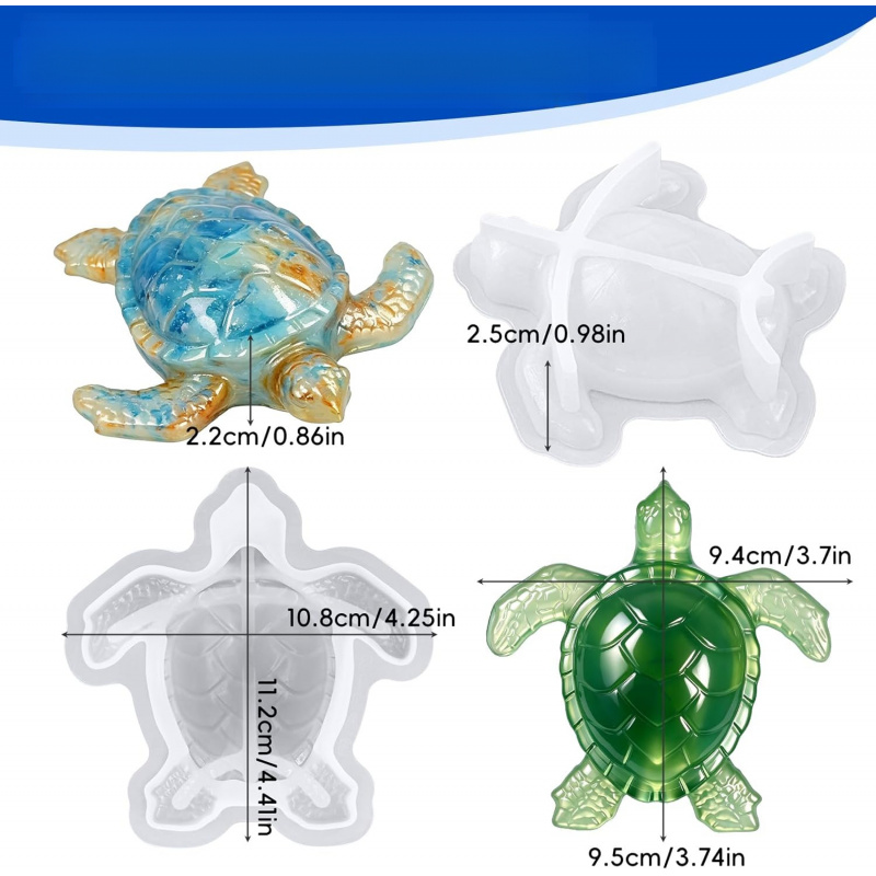 2Animal Resin Mold Set，3DTurtl - огляд і ціна Soap Making Kit Amazon