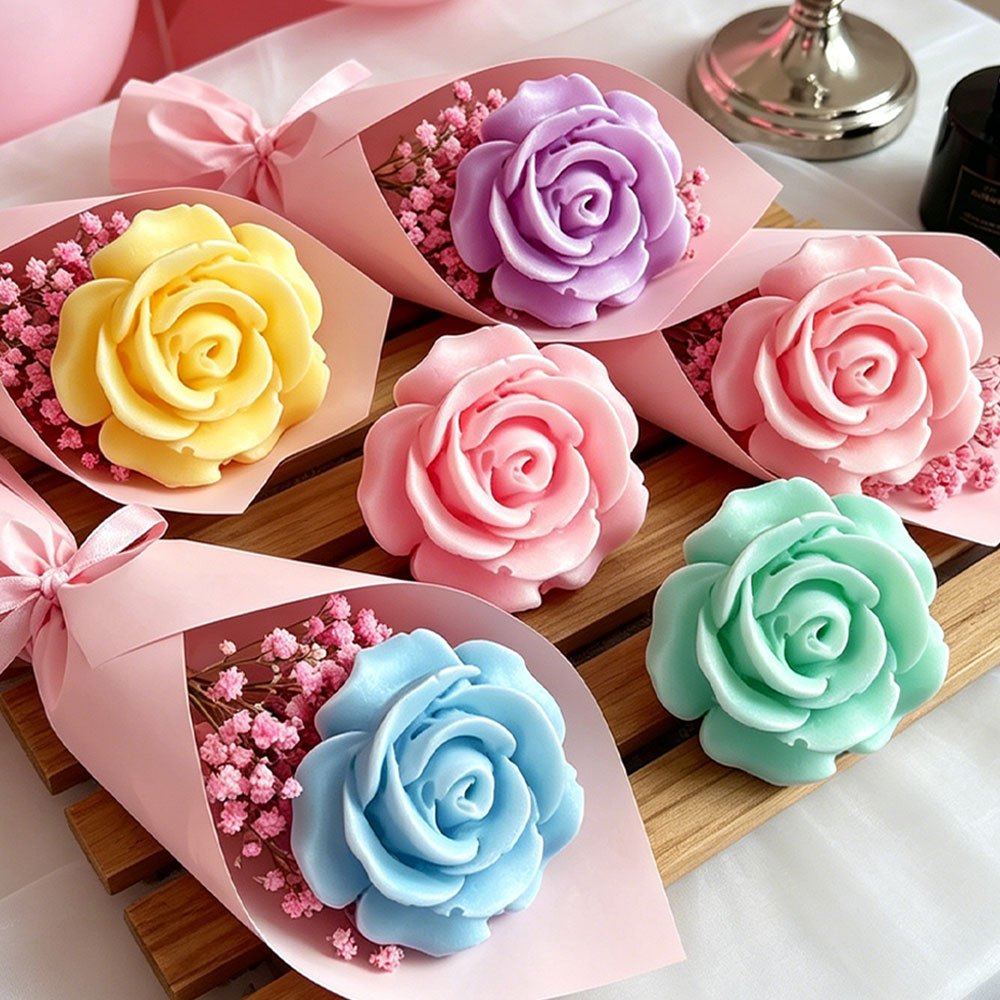 3pcs 3D Rose Flower Silicone M - огляд і ціна Soap Making Kit Amazon