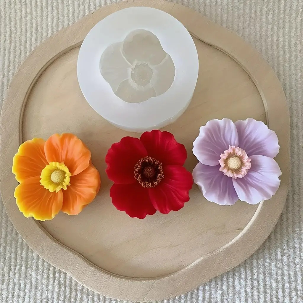 Flower Silicone Candle Mold, C - огляд і ціна Soap Making Chemical