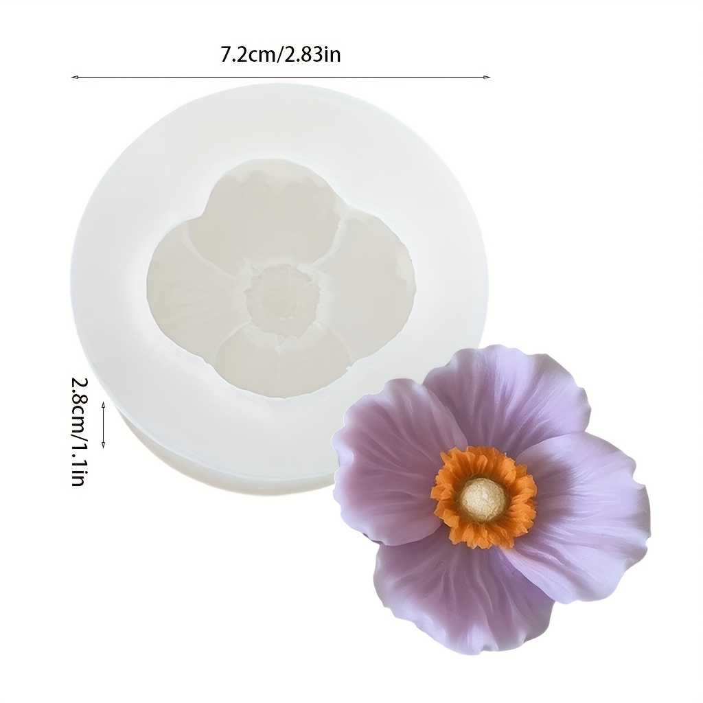 Flower Silicone Candle Mold, C - огляд і ціна Soap Making Chemical