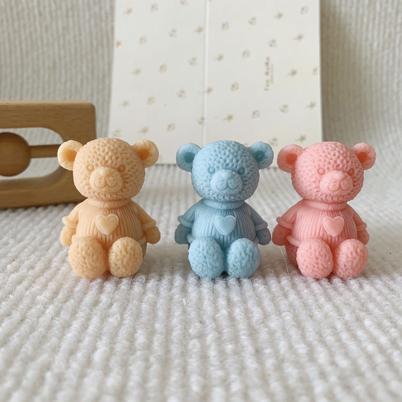 Mini Love Bear Candle Silicone - огляд і ціна Soap Making Things