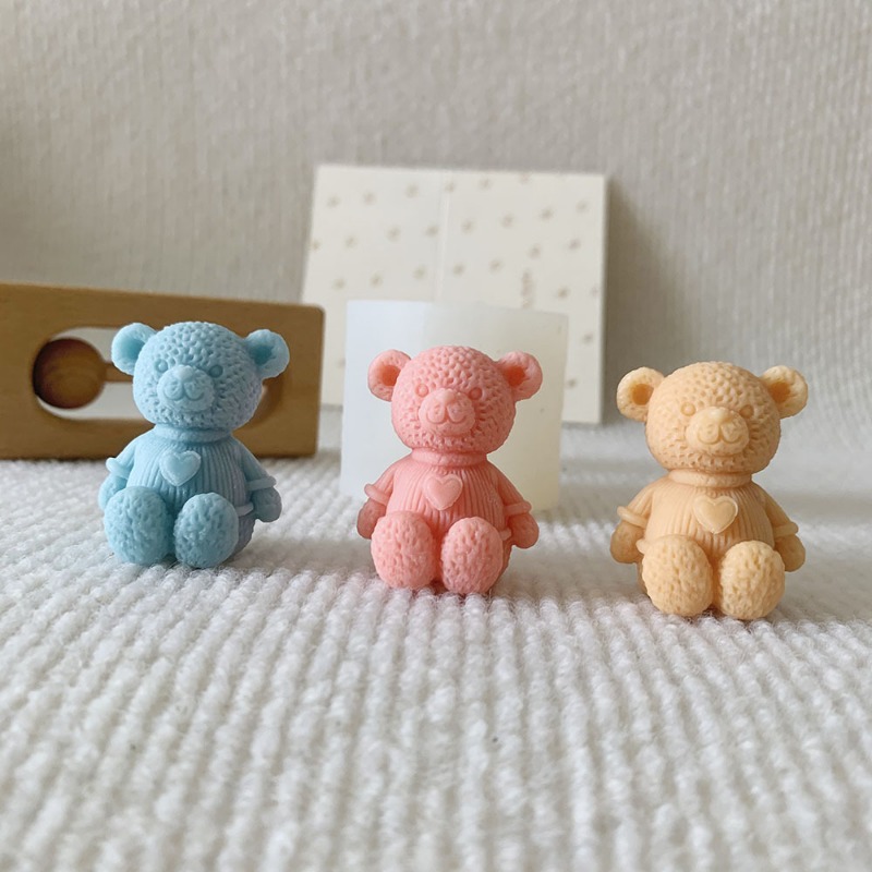 Mini Love Bear Candle Silicone - огляд і ціна Soap Making Things