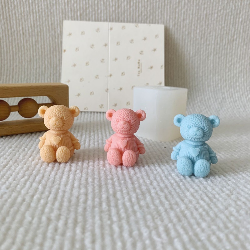 Mini Love Bear Candle Silicone - огляд і ціна Soap Making Things