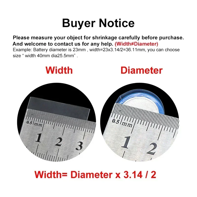 7~ 155mm Transparent PVC Heat  - огляд і ціна Shrink Wrap Pvc