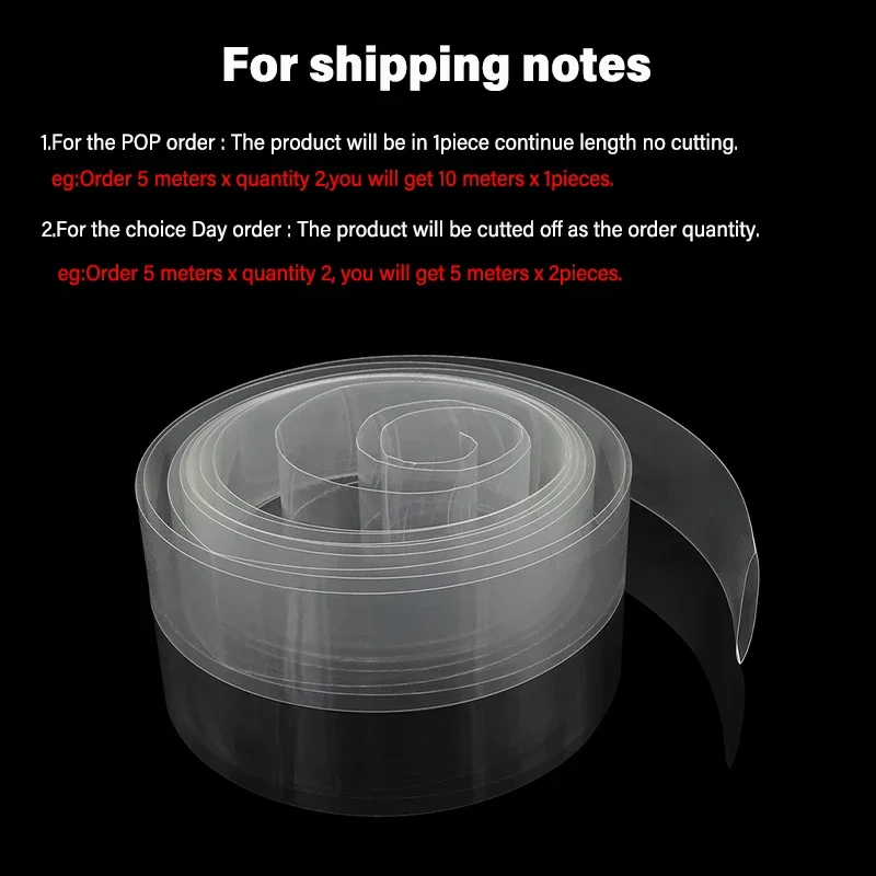 7~ 155mm Transparent PVC Heat  - огляд і ціна Shrink Wrap Pvc
