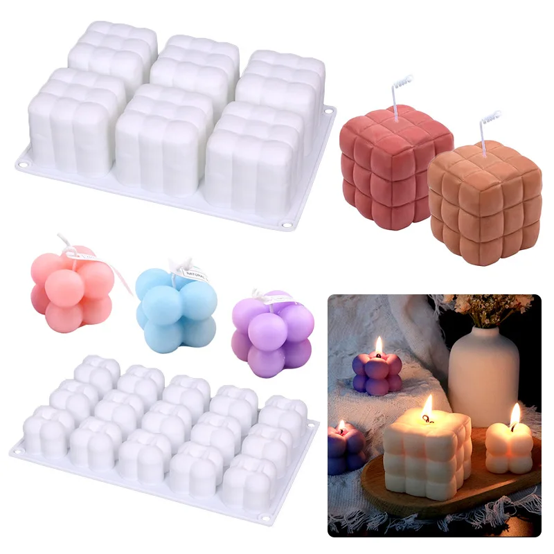 3D Bubble Cube Candle Silicone - огляд і ціна Soap Making Kit Amazon