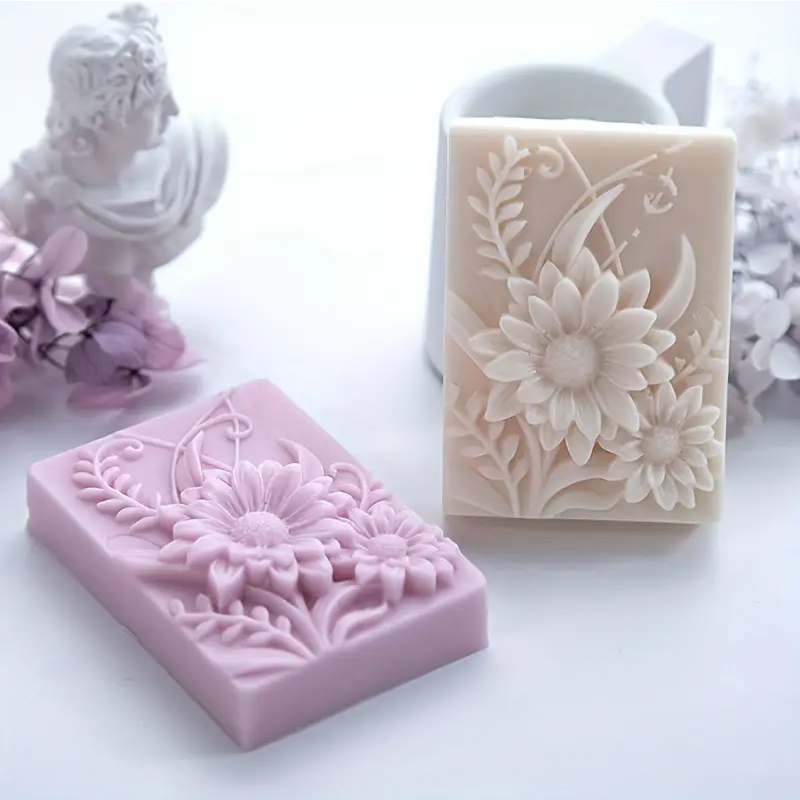 3D Flower Square Soap Silicone - огляд і ціна Soap Making Chemical