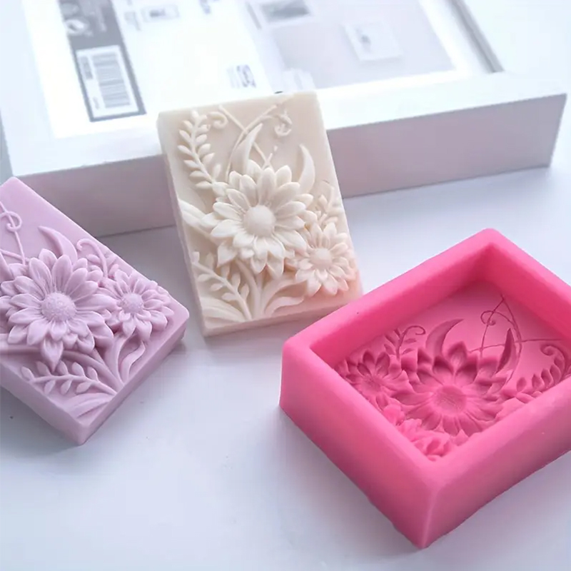 3D Flower Square Soap Silicone - огляд і ціна Soap Making Chemical