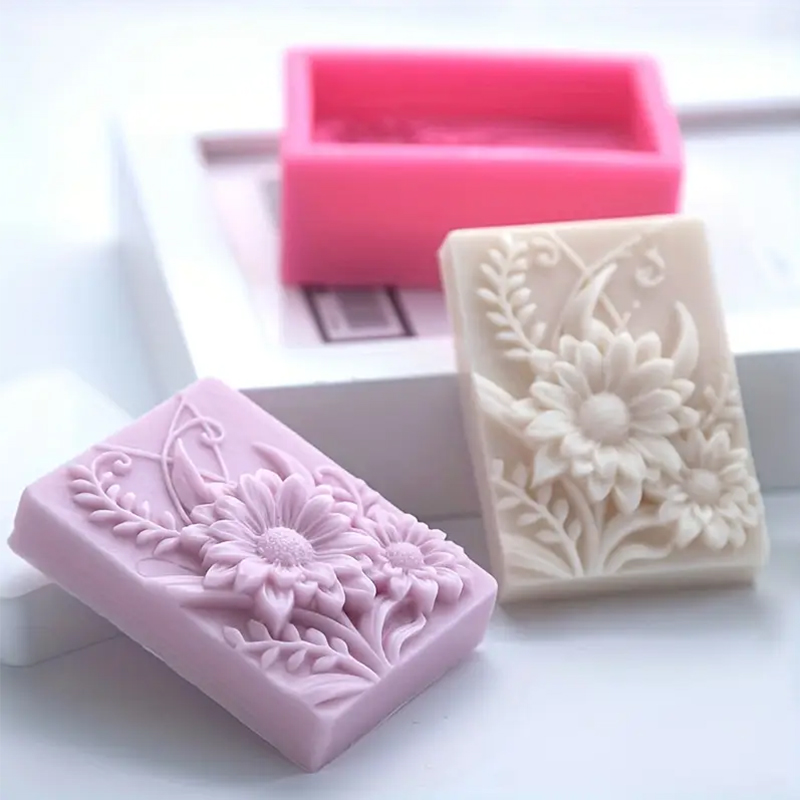 3D Flower Square Soap Silicone - огляд і ціна Soap Making Chemical