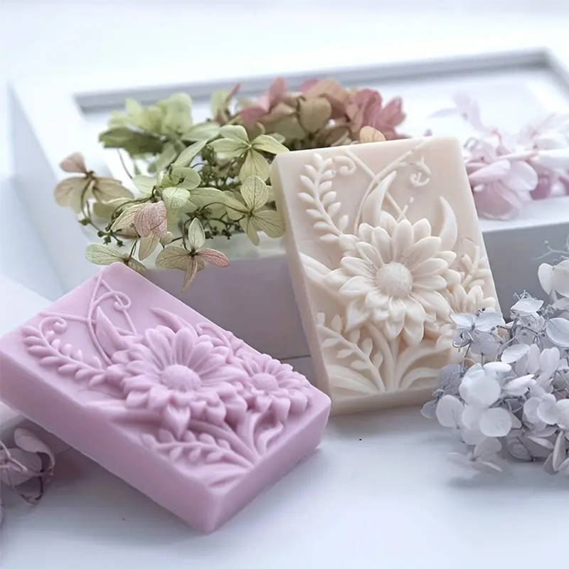 3D Flower Square Soap Silicone - огляд і ціна Soap Making Chemical