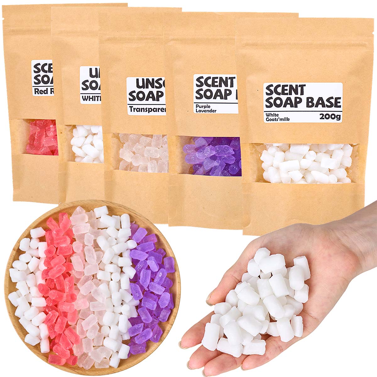 200g Color Glycerin Soap Base  - огляд і ціна Soap Making Goats Milk