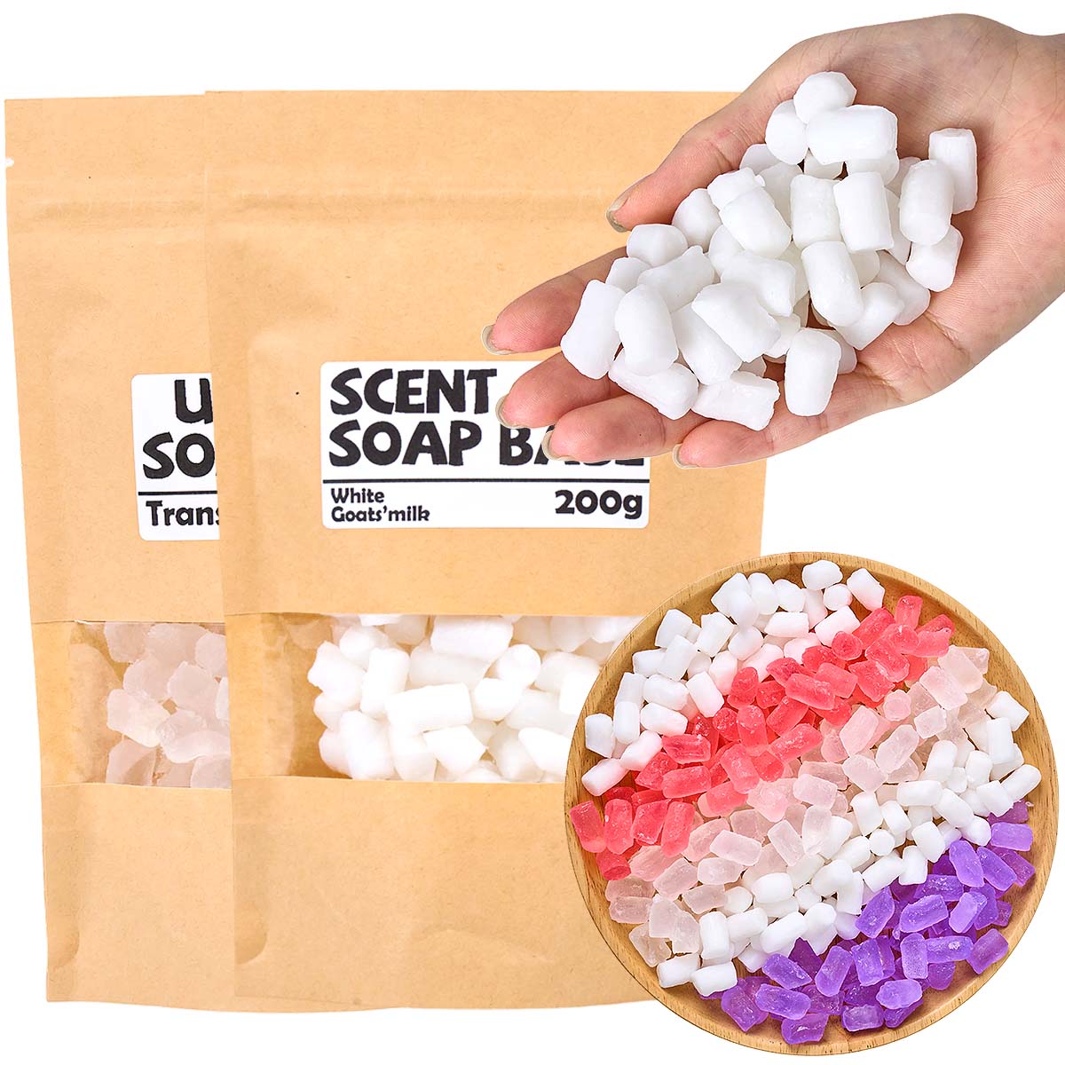 200g Color Soap Base DIY Aroma - огляд і ціна Soap Making Goats Milk