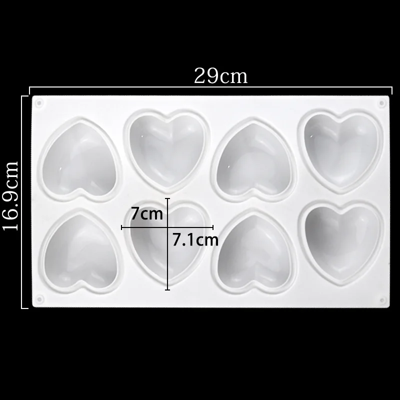 Love Heart Silicone Soap Mold  - огляд і ціна Soap Making Ideas