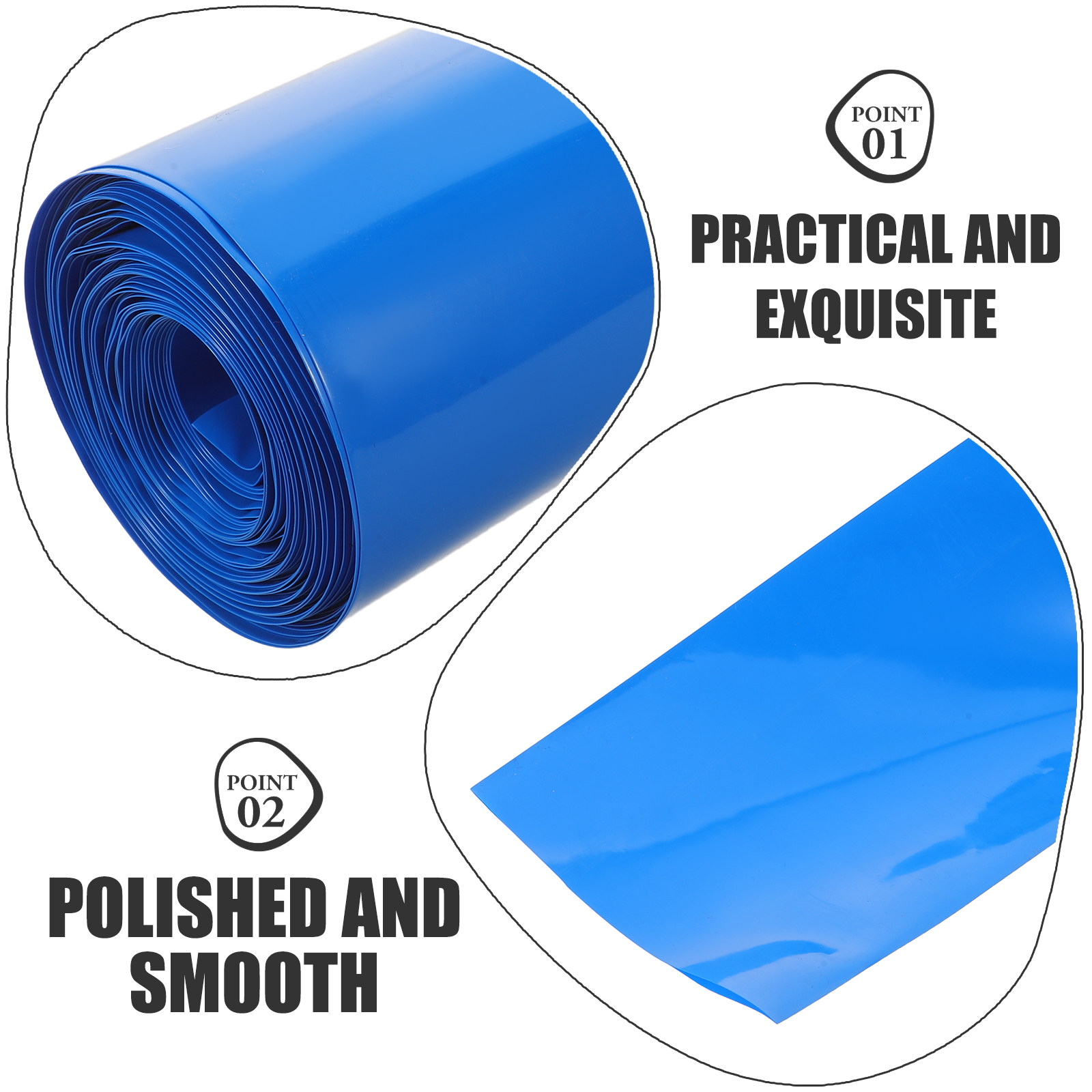 1 Roll Blue Heat Shrink Tubing - огляд і ціна Shrink Wrap Pvc