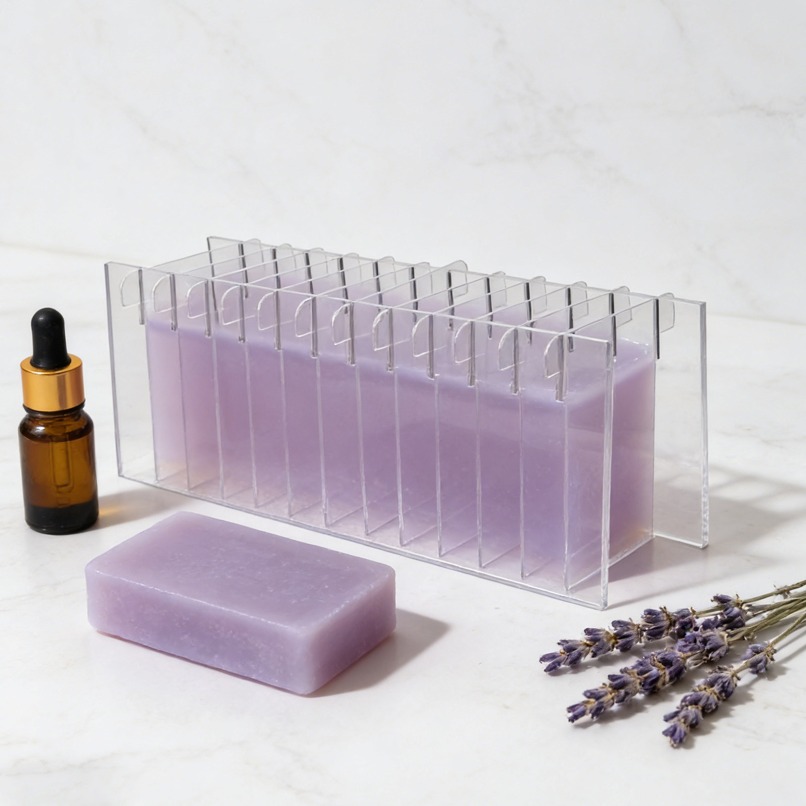 Transparent Acrylic Soap Mold  - огляд і ціна Soap Making Process