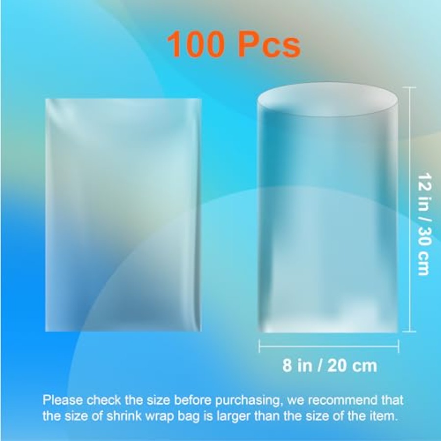 Shrink Wrap Bags - 100Pcs 12 x - огляд і ціна Shrink Wrap Pvc