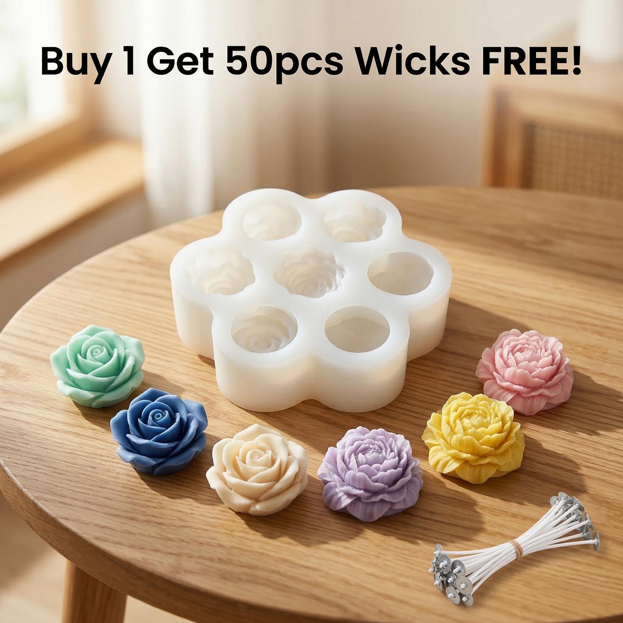 3D Rose Flower Silicone Candle - огляд і ціна Soap Making Kit Amazon