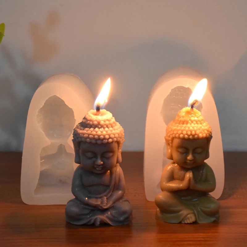 3D Buddha Silicone Candle Mold - огляд і ціна Soap Making Process