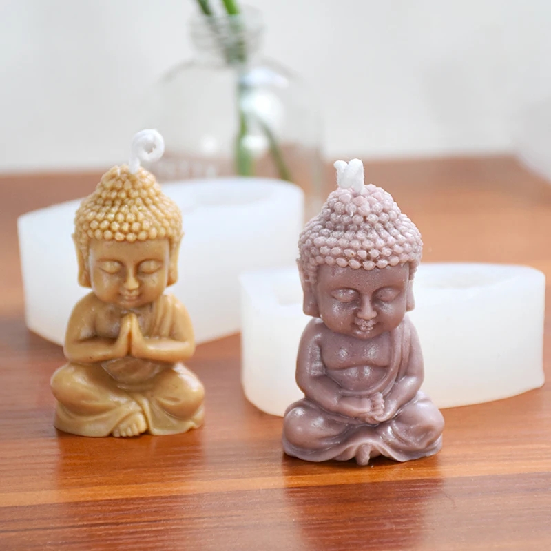 3D Buddha Silicone Candle Mold - огляд і ціна Soap Making Process