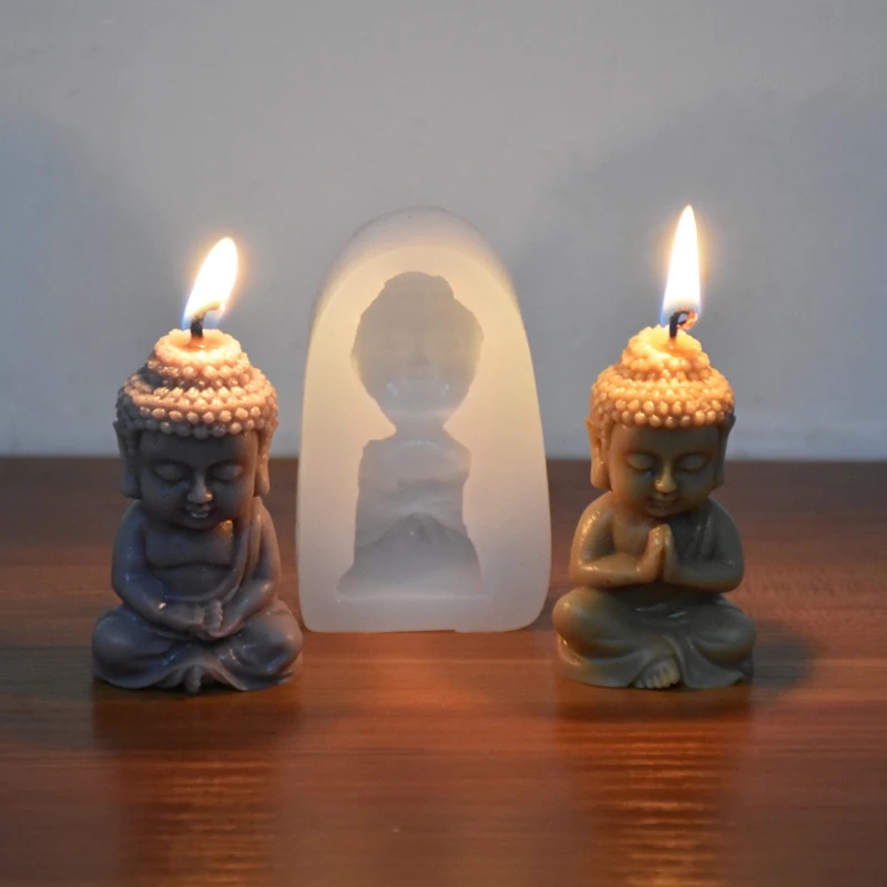 3D Buddha Silicone Candle Mold - огляд і ціна Soap Making Process