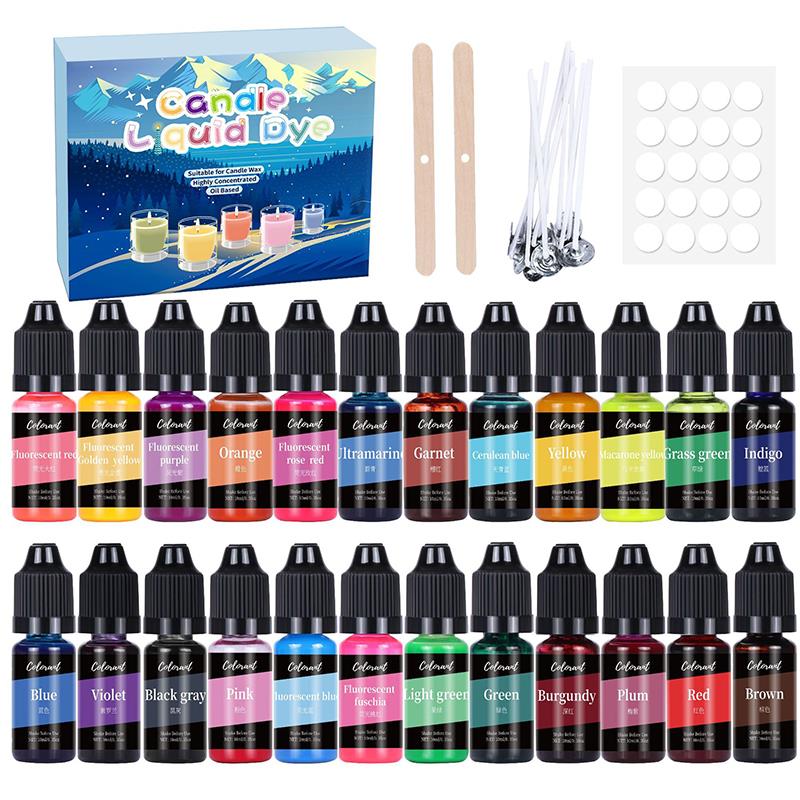 20/24Colors Candle Dyes Pigmen - огляд і ціна Soap Making Kit Amazon